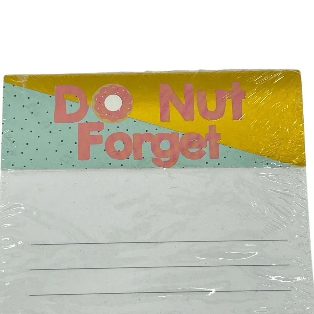 Do Nut Forget Colorblock Lined Notepad | 80 Sheets | 4 x 8.75 | New